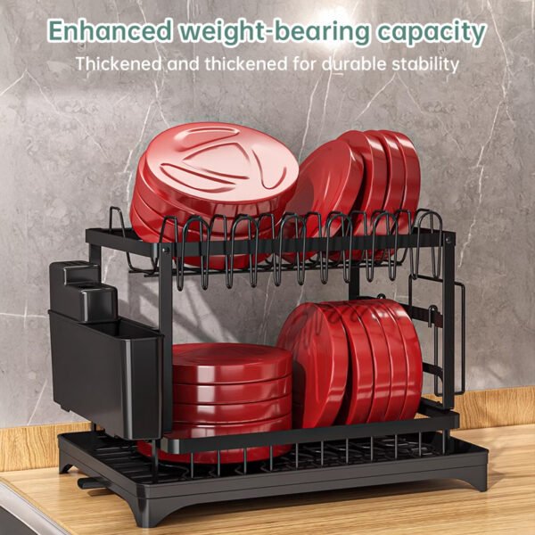 2-Tier Countertop Dish Drying Rack