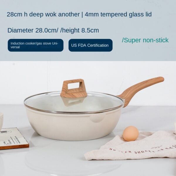 562362596 Non-Stick Marble Granite Coated Cookware Set