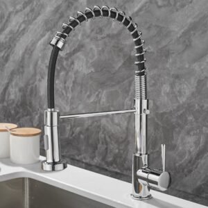 562362627 Rotatable Copper Dual-Temp Kitchen Faucet