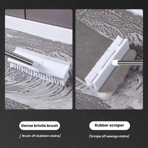 562371889 2-in-1 Adjustable Floor Scrub Brush
