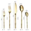 Titanium-Plated Stainless Steel Cutlery Set