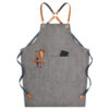 562363180 Denim Workwear Apron with Logo Print