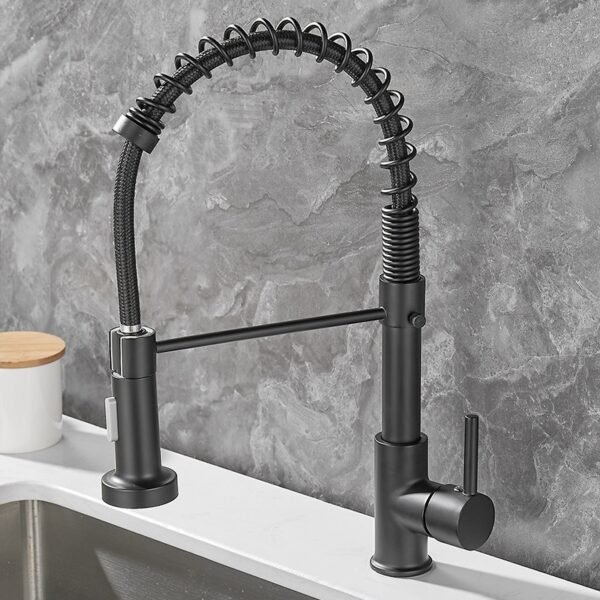 Rotatable Copper Dual-Temp Kitchen Faucet