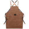 562363187 Denim Workwear Apron with Logo Print