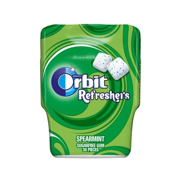 Spearmint sugar-free chewing gum
