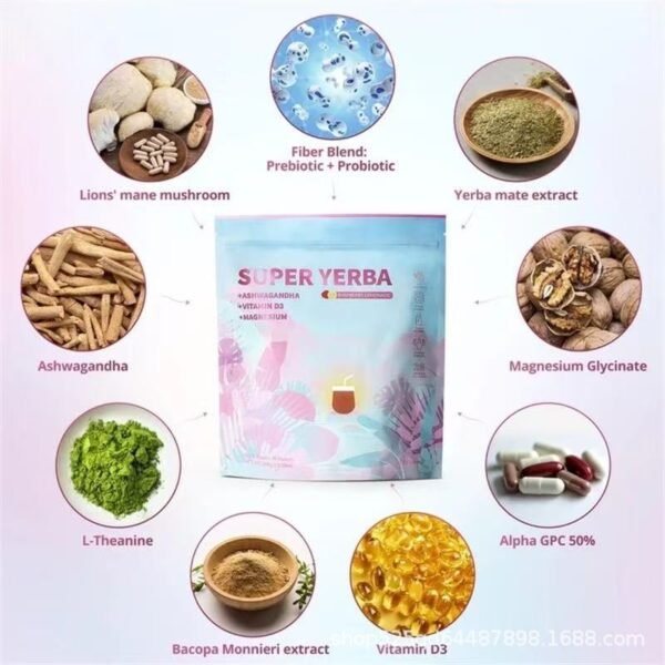 564643704 Probiotic Instant Yerba Mate Electrolyte Powder