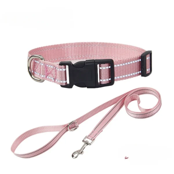 564074966 Nylon Dog Collar and Leash Set