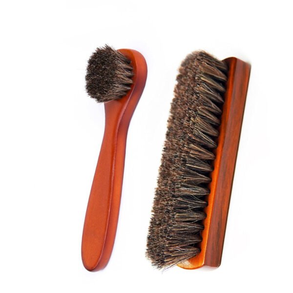Wood Horsehair Shoe Brush