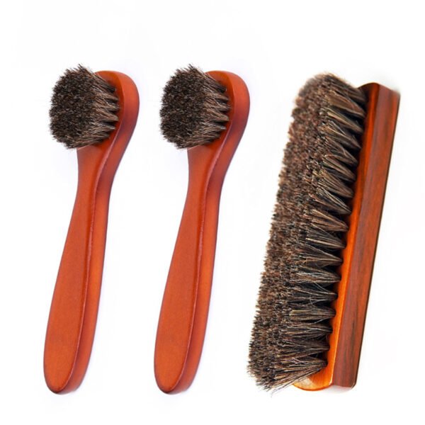 Wood Horsehair Shoe Brush