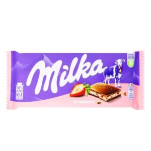 A0424dff492cd4525ba73c48f149b5379B Milka Strawberry (Erdbeer) Alpine milk chocolate bar