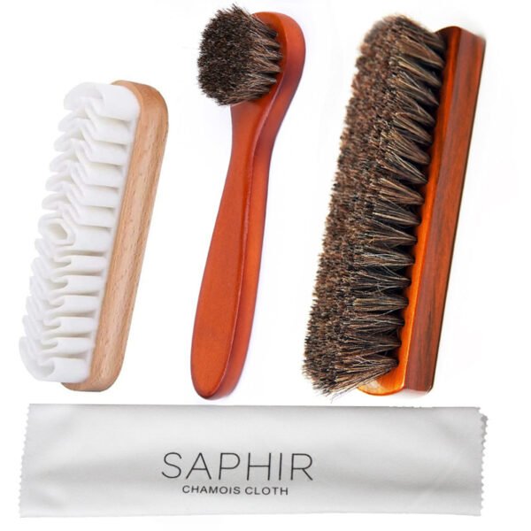 Wood Horsehair Shoe Brush