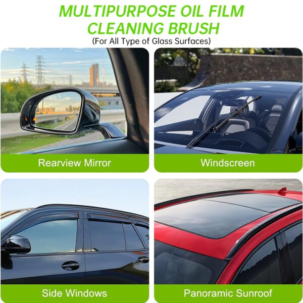 564955113 Car Glass Oil Film Remover with Sponge Cleaning Brush