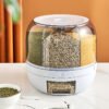 360° Rotating Rice & Grain Storage