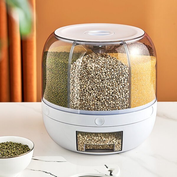 360° Rotating Rice & Grain Storage