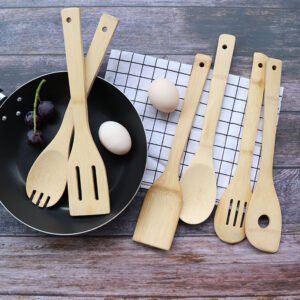 O1CN01yLmxV61nTjJu1Qydq_2215612765091-0-cib.jpg Eco-Friendly Non-Stick Bamboo Spatula Set