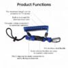 565970787 Stainless Steel Spring Cord for GoPro Action Cameras