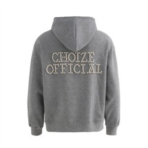 566226799 Pearl letter hooded sweatshirt