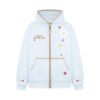 566226827 Floral Embroidery Hooded Sweatshirt Unisex Loose Casual Outerwear