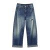 566226819 Mid waist loose ripped jeans