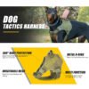 566225141 Tactical dog vest: for large dogs (German Shepherd, Golden Retriever) – training, military-style accessories.