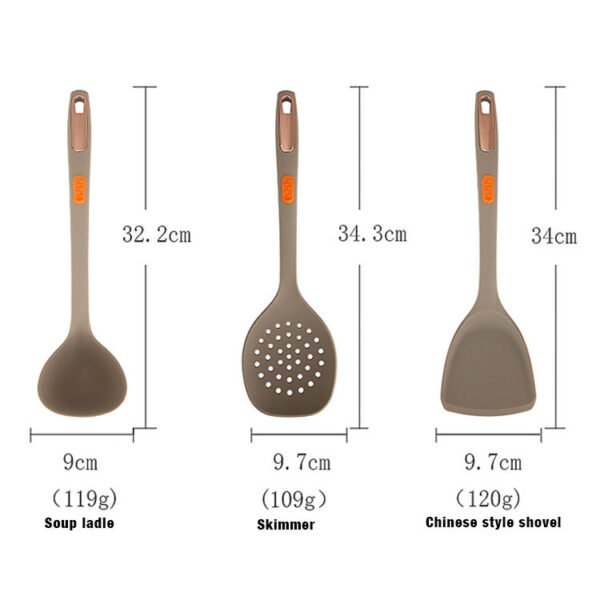 7-Piece Silicone Pack Nylon Cookware Set