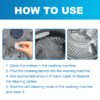 566230030 Jue-Fish Washing Machine Cleaner, Washing Machine Tank Automatic Drum Liner Dirt Cleaning Sheet