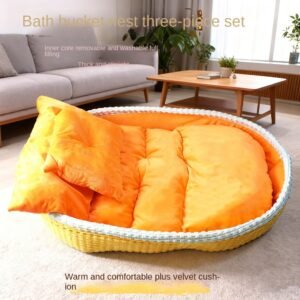 568529660 Winter Warm Dog Bed