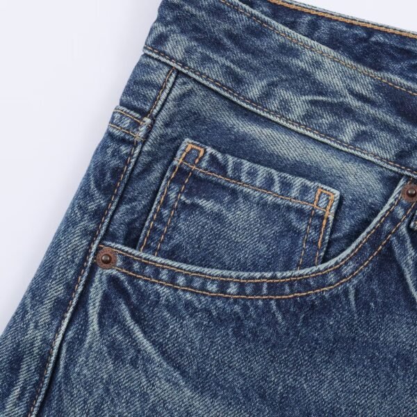 566226818 Mid waist loose ripped jeans