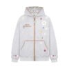 566226823 Floral Embroidery Hooded Sweatshirt Unisex Loose Casual Outerwear