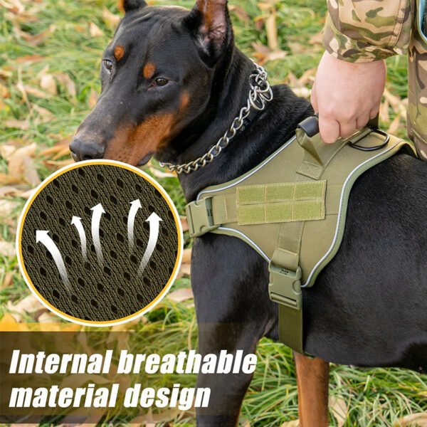 566225142 Tactical dog vest: for large dogs (German Shepherd, Golden Retriever) – training, military-style accessories.