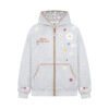 566226826 Floral Embroidery Hooded Sweatshirt Unisex Loose Casual Outerwear
