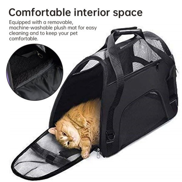 566225159 Foldable & Expandable Pet Carrier Bag - Mesh Breathable Cat/Dog Travel Bag