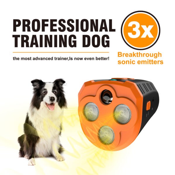 566224955 Handheld Ultrasonic Dog Trainer Portable Barking Stopper Dog Repellent Pet Training Supplies