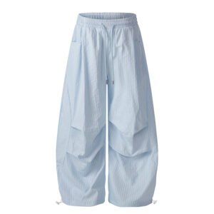 Women Loose Straight Leg Wide Leg Paratrooper Cargo Pants