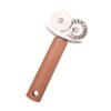 568461056 Wooden Handle Double Wheel Round Roller Knife