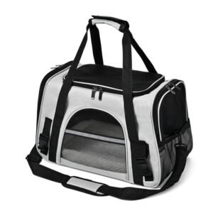 566225146 Foldable & Expandable Pet Carrier Bag - Mesh Breathable Cat/Dog Travel Bag