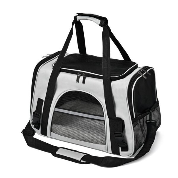 566225146 Foldable & Expandable Pet Carrier Bag - Mesh Breathable Cat/Dog Travel Bag