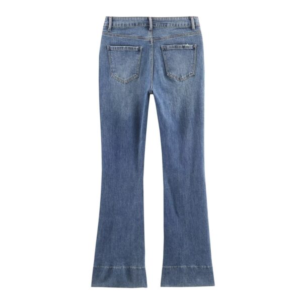566226811 Mid waist flared jeans women's clothing