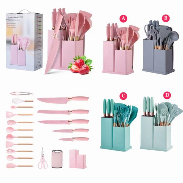 19-Piece Cooking Spatula Spoon