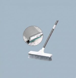 2-in-1 Floor Scrub Brush with Long Adjustable Handle. Multifunctional for Bath & Kitchen 2-in-1 Adjustable Floor Scrub Brush
