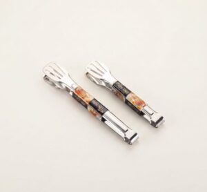 304 Stainless Steel Integrated Food Clip Kitchen Lengthened And Thickened Pancake Barbecue Food Barbecue Steak Clip Stainless Steel Food Tongs
