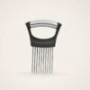 304 Stainless Steel Onion Needle Slicer Onion Insert Kitchen Tool Onion Fork Holder Meat Tenderizer Pine Needle Stainless Steel Onion Slicer Holder