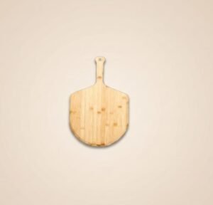 Bamboo Wood Pizza Tray Wooden Fan Steak Pastry Fruit Snack Baking Tableware Tray Handle Can Hang Bamboo Wood Pizza Serving Tray