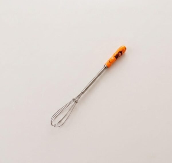 Bear Ceramic Handle Stainless Steel Compact Manual Egg Beater Cake Biscuit Baking Mixer Bear Ceramic Handle Manual Whisk