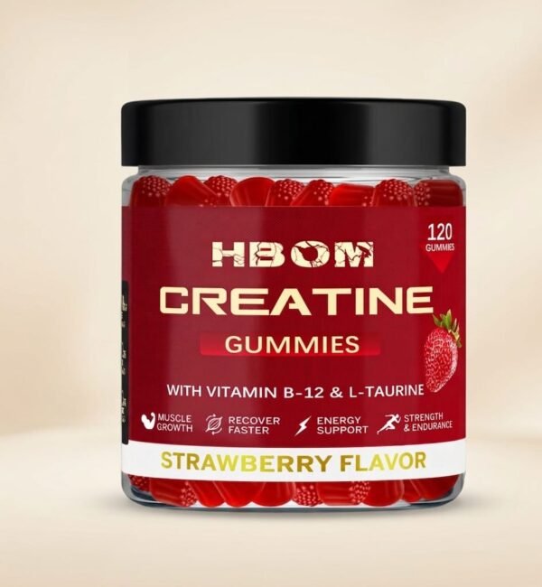 Creatine Gummies 5000mg Muscle Builder Creatine Monohydrate Private Label Creatine Electrolyte Gummies Sugar Free Wholesale (2) Strawberry Flavour Creatine Electrolyte Gummies