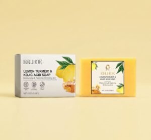 EELHOE Lemon Turmeric Acid Soap, Gently Cleanses, Moisturizes And Brightening Skin Square Cleanser - Copy Lemon Turmeric Acid Soap