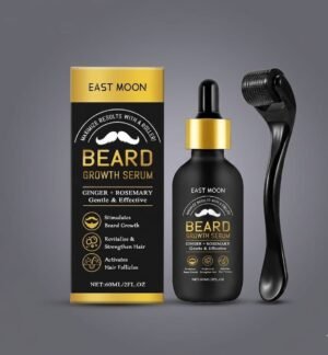East Moon Men's Beard Care Oil, Gentle Cleaning, Moisturizing And Gentle Beard Care Essential Oil EAST MOON BEARD GROWTH SERUM