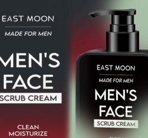 East Moon Men's Oil Control Scrub, Gently Cleanses Facial Skin With A Refreshing And Moisturizing Oil Control Scrub Men's Face Scrub Cream