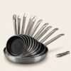 Flat Non-Stick Aluminum Alloy Frying Pan Household Omelette Pancake Steak Frying Pan Flat Non-Stick Aluminum Alloy Frying Pan