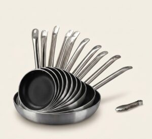Flat Non-Stick Aluminum Alloy Frying Pan Household Omelette Pancake Steak Frying Pan Flat Non-Stick Aluminum Alloy Frying Pan
